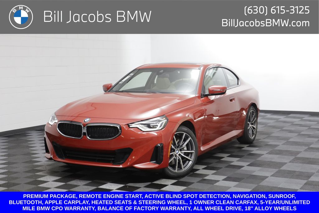 Melbourne Red Metallic 2024 BMW 2 Series Coupe All-Wheel Drive Automatic
