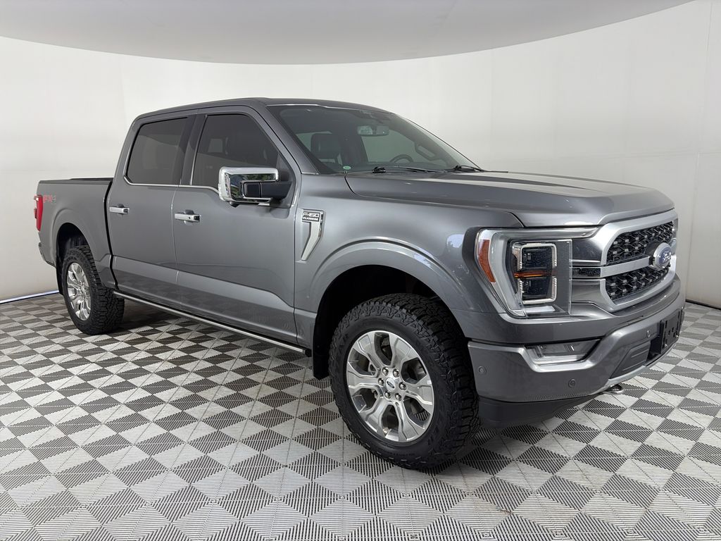 Gray Metallic 2022 Ford F-150 Pickup Truck Four-Wheel Drive Automatic