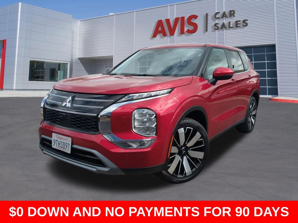 Red 2025 Mitsubishi Outlander SE FWD SUV / Crossover Front-Wheel Drive Continuously Variable Transmission