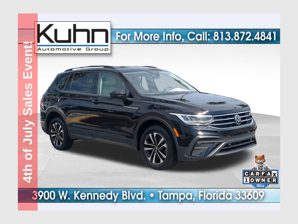 Deep Black Pearl 2023 Volkswagen Tiguan SUV / Crossover Front-Wheel Drive 8-Speed Automatic