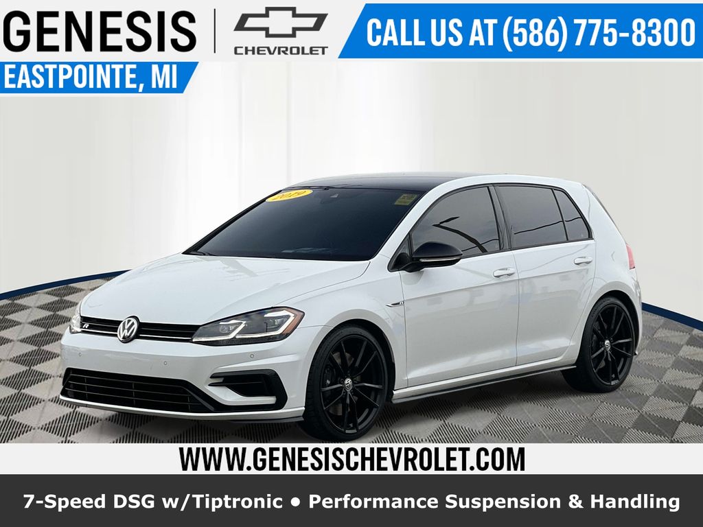 White 2019 Volkswagen Golf R AWD Hatchback All-Wheel Drive 7-Speed Dual Clutch