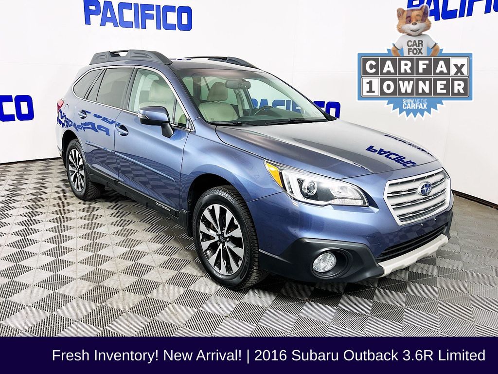 Twilight Blue Metallic 2016 Subaru Outback 3.6R Limited Wagon All-Wheel Drive Continuously Variable Transmission