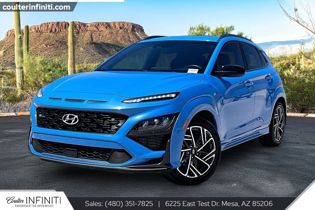 Blue Wave 2022 Hyundai Kona SUV / Crossover Front-Wheel Drive 7-Speed Automatic