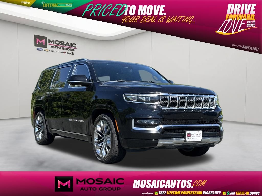 Diamond Black Crystal Pearlcoat 2022 Jeep Grand Wagoneer SUV / Crossover Four-Wheel Drive 8-Speed Automatic