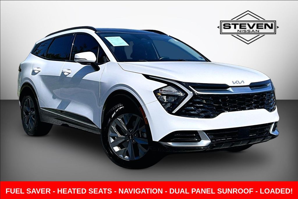 Glacial White Pearl 2023 Kia Sportage SUV / Crossover Front-Wheel Drive 8-Speed Automatic
