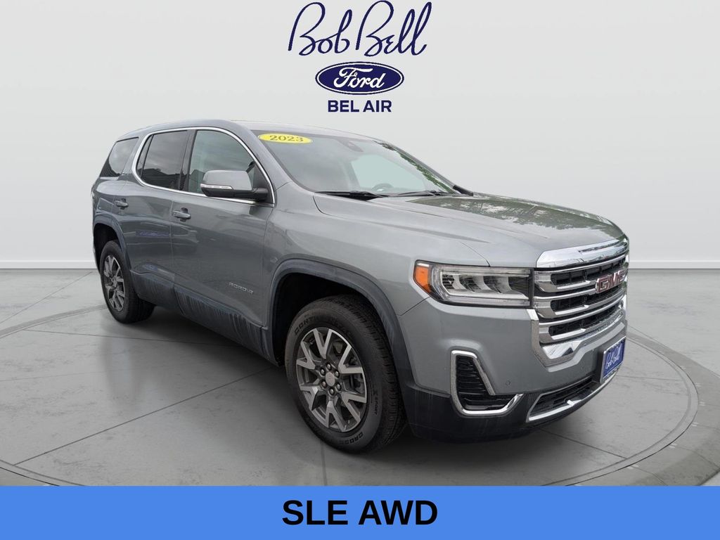 Sterling Metallic 2023 GMC Acadia SLE AWD SUV / Crossover Four-Wheel Drive 9-Speed Automatic