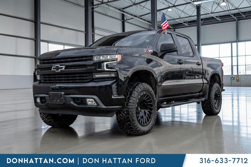 Black 2021 Chevrolet Silverado 1500 Pickup Truck Four-Wheel Drive 8-Speed Automatic