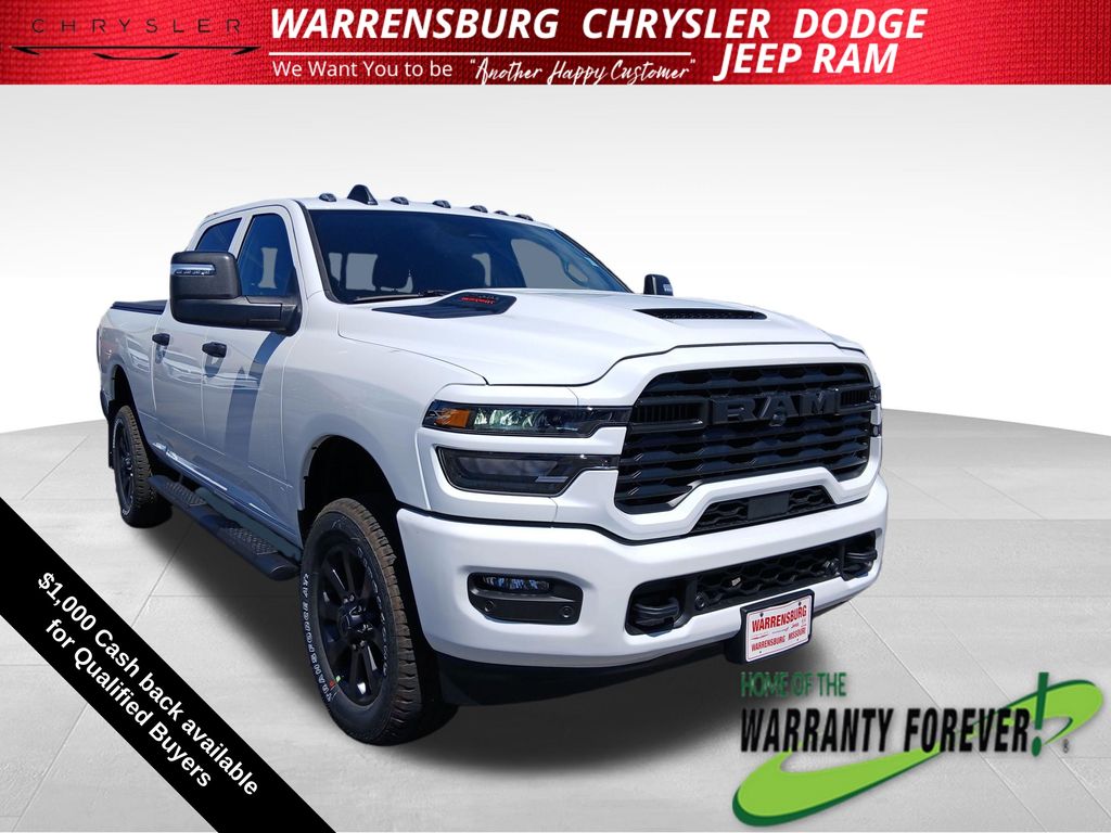Bright White Clearcoat 2026 RAM 2500 Pickup Truck Four-Wheel Drive 8-Speed Automatic