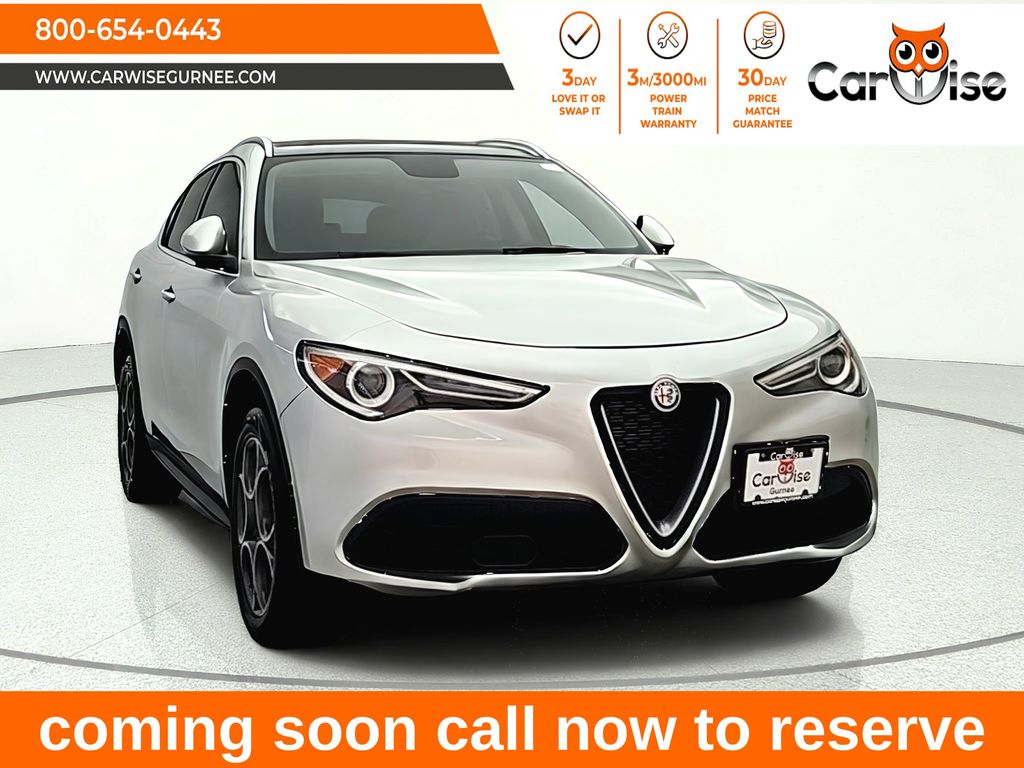 Silverstone Gray Metallic 2019 Alfa Romeo Stelvio SUV / Crossover All-Wheel Drive 8-Speed Automatic