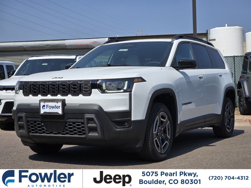 Bright White Clearcoat 2026 Jeep Cherokee SUV / Crossover Four-Wheel Drive Continuously Variable Transmission