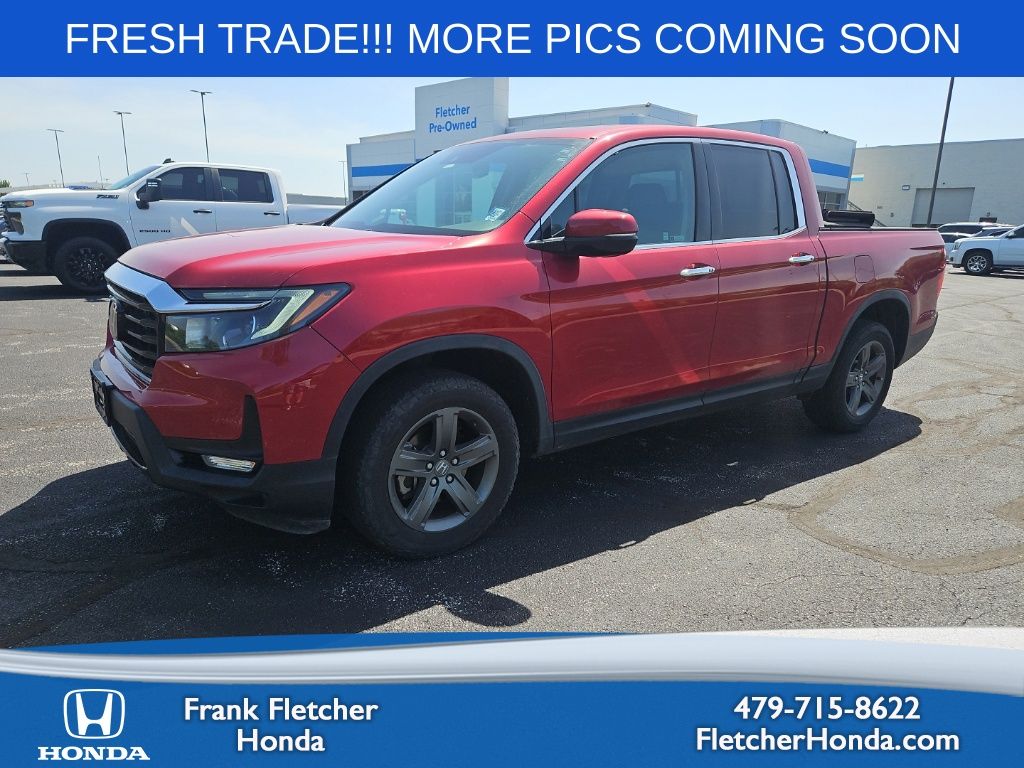 Radiant Red Metallic II 2022 Honda Ridgeline Pickup Truck All-Wheel Drive 9-Speed Automatic