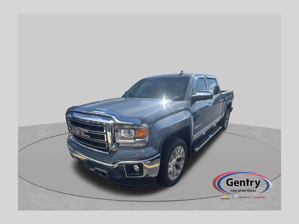 Steel Gray Metallic 2015 GMC Sierra 1500 Pickup Truck Four-Wheel Drive 6-Speed Automatic Overdrive