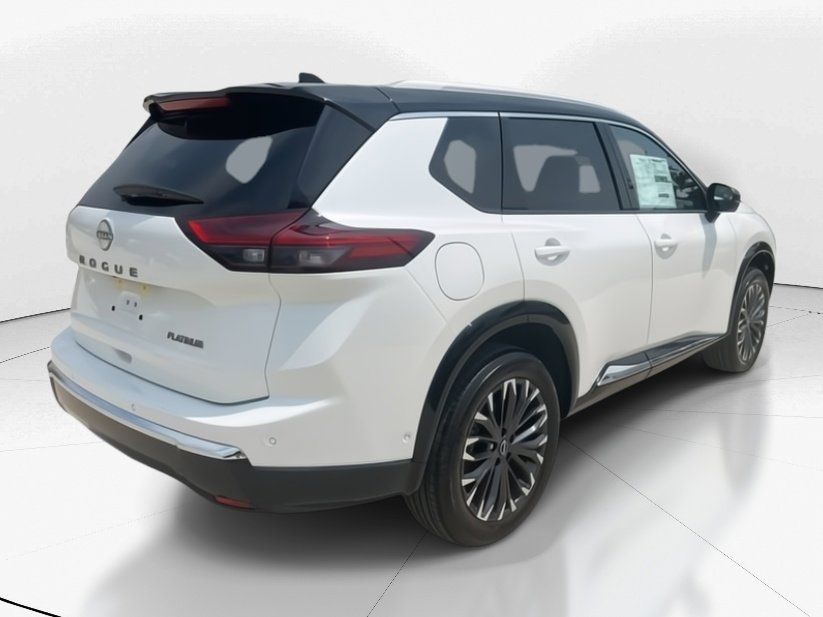 2025 Everest White Pearl/Super Black Nissan Rogue Platinum FWD SUV