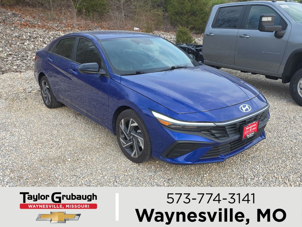 Intense Blue 2025 Hyundai Elantra Hybrid SEL Sport FWD Sedan Front-Wheel Drive 6-Speed Dual Clutch