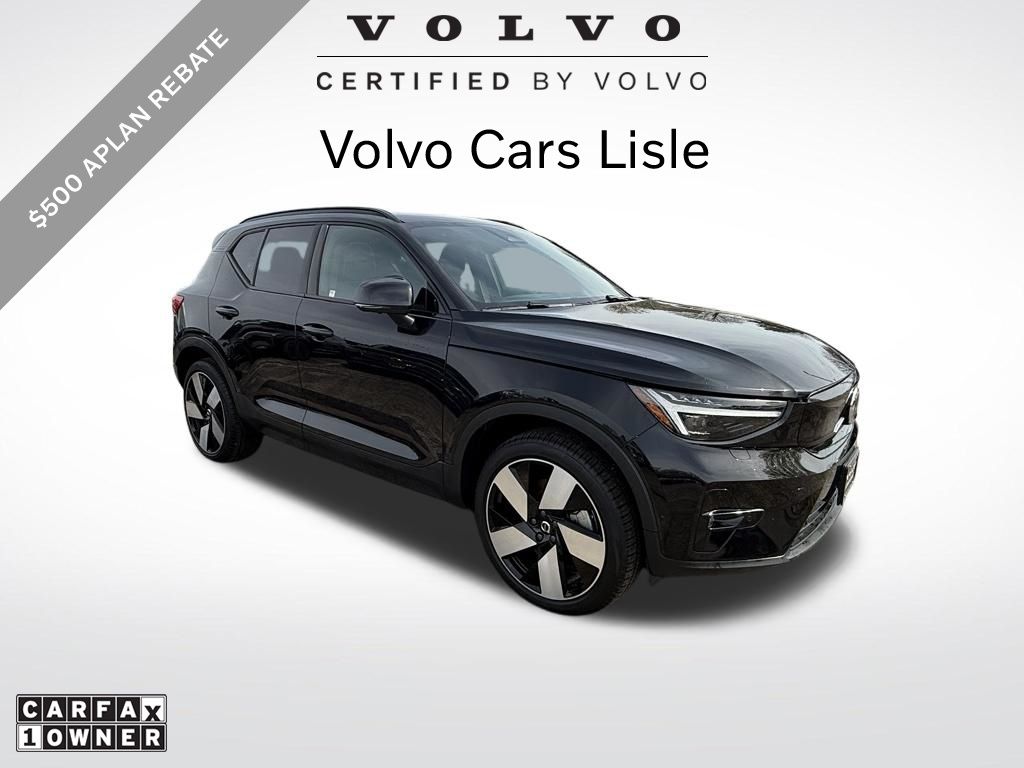 Onyx Black Metallic 2023 Volvo XC40 Recharge Twin Ultimate eAWD SUV / Crossover All-Wheel Drive 1-Speed Automatic