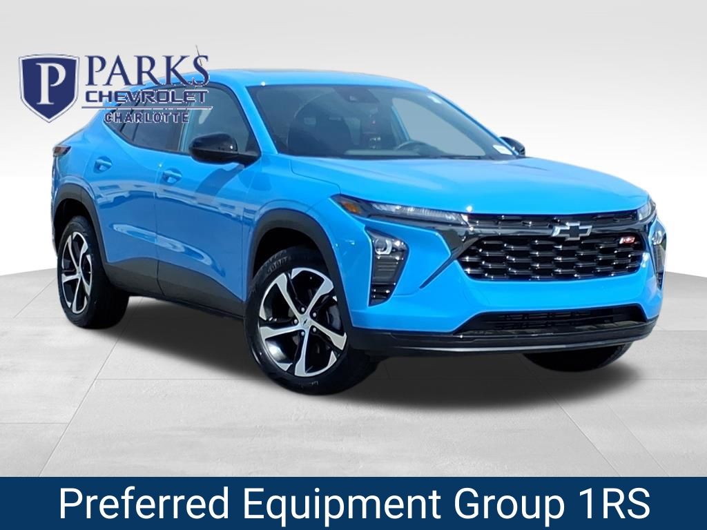 Blue 2024 Chevrolet Trax RS with 1RS FWD SUV / Crossover Front-Wheel Drive 6-Speed Automatic