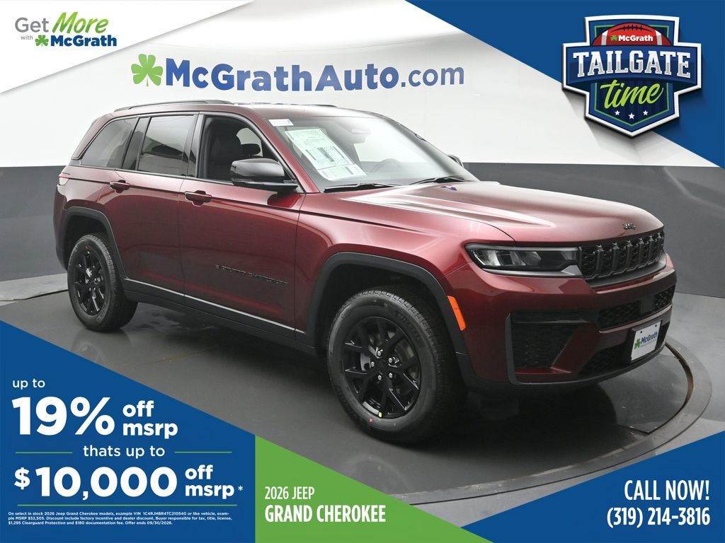 Velvet Red Pearlcoat 2026 Jeep Grand Cherokee SUV / Crossover 8-Speed Automatic