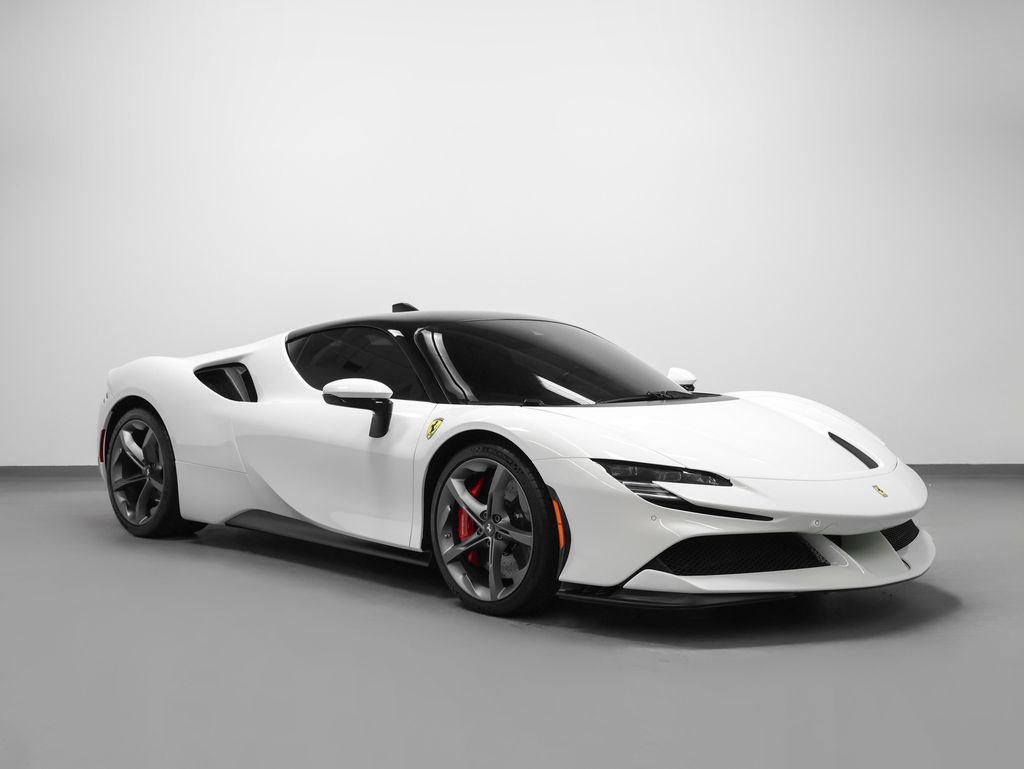 Bianco Avus 2021 Ferrari SF90 Coupe All-Wheel Drive 8-Speed Manual