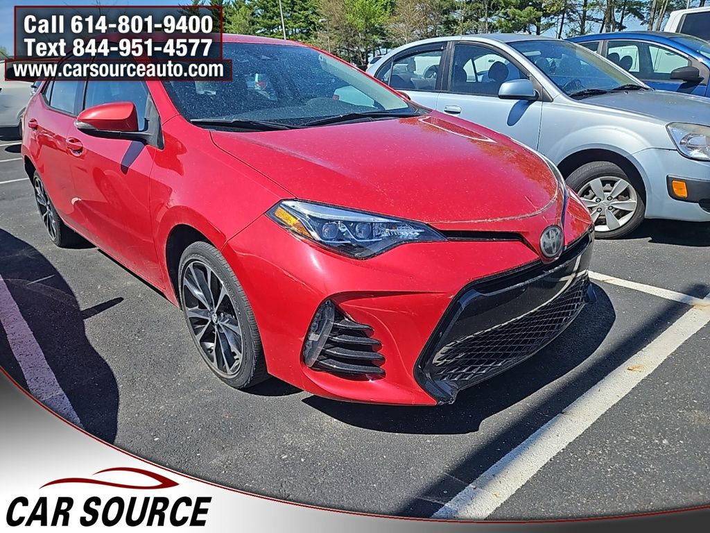 Barcelona Red Metallic 2017 Toyota Corolla SE Sedan Front-Wheel Drive Continuously Variable Transmission