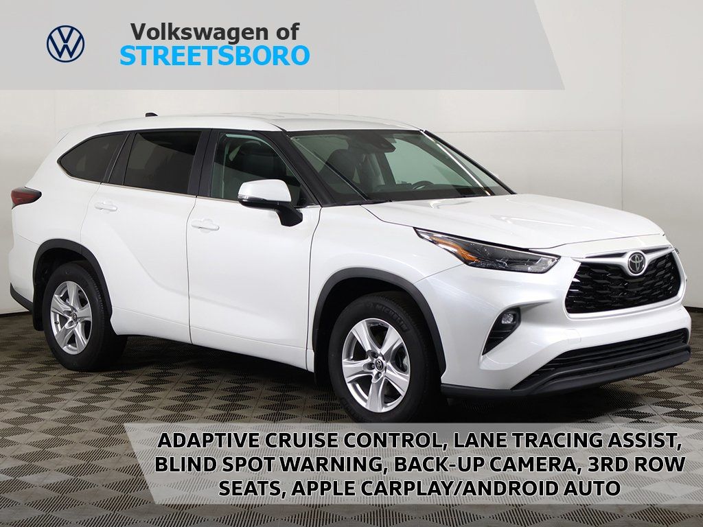 White (Wind Chill Pearl) 2024 Toyota Highlander LE AWD SUV / Crossover All-Wheel Drive 8-Speed Automatic