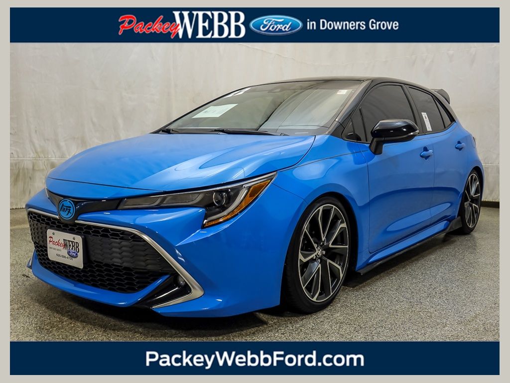 Blue Flame/Midnight Black Metallic 2022 Toyota Corolla Hatchback Hatchback Front-Wheel Drive Continuously Variable Transmission
