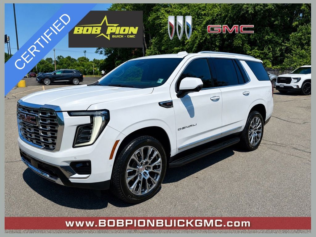 Summit White 2025 GMC Yukon SUV / Crossover Four-Wheel Drive