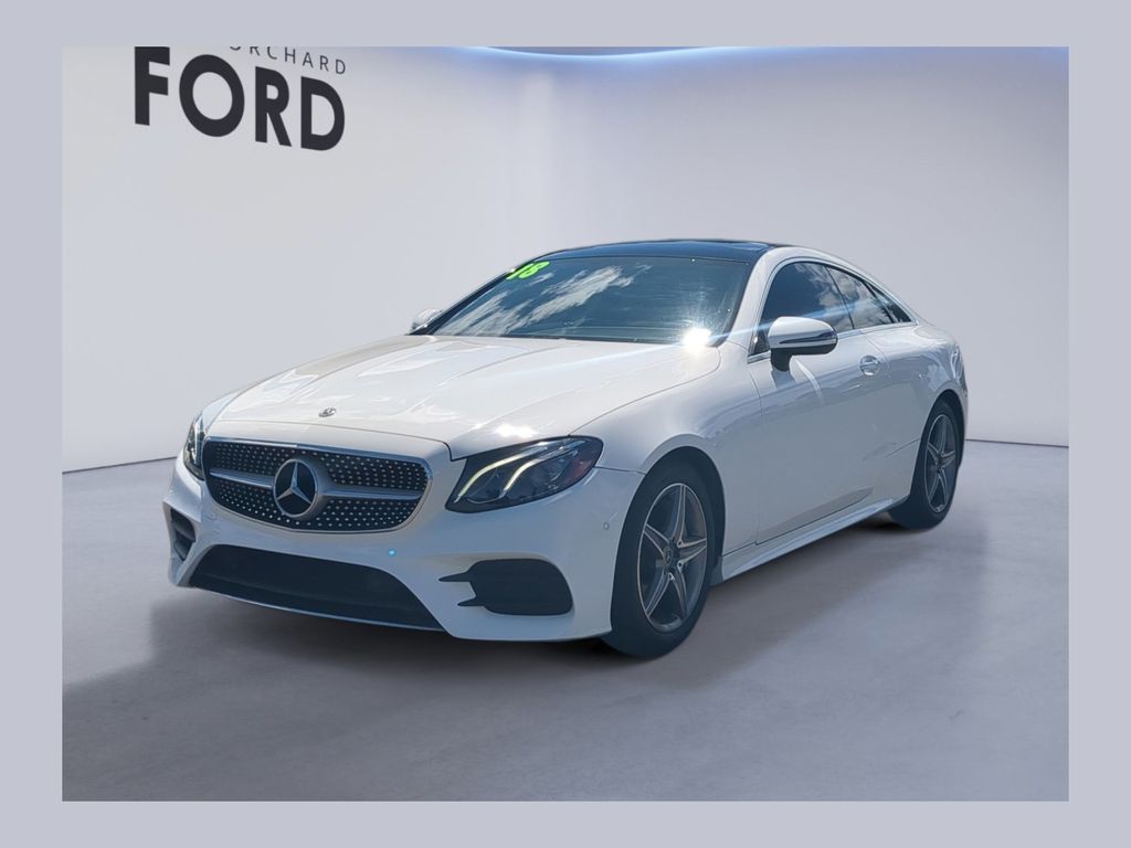 Polar White 2018 Mercedes-Benz E-Class Coupe Rear-Wheel Drive 9-Speed Automatic