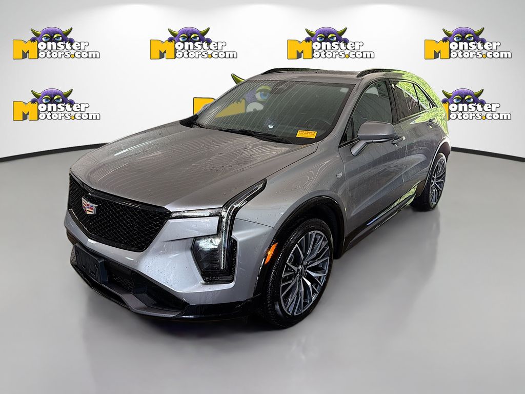 Silver 2024 Cadillac XT4 SUV / Crossover Four-Wheel Drive 9-Speed Automatic