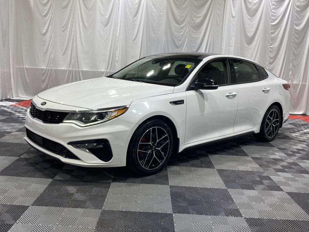 Snow White Pearl 2019 Kia Optima SX Turbo FWD Sedan Front-Wheel Drive 6-Speed Automatic