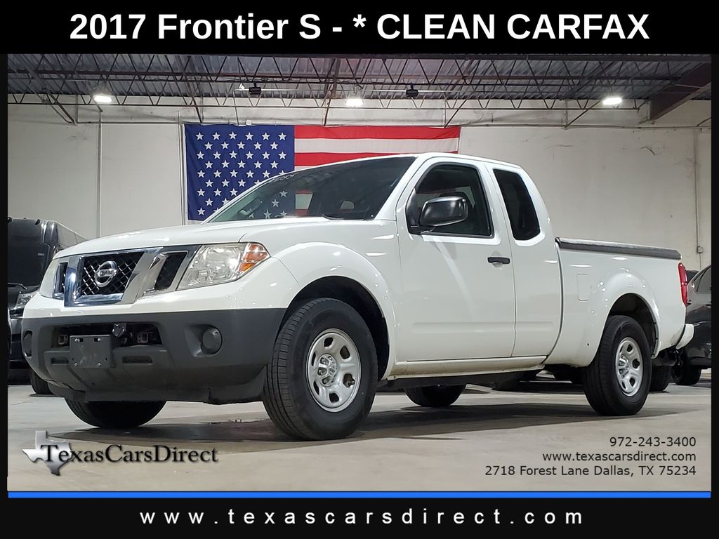 Glacier White 2017 Nissan Frontier Pickup Truck 4X2 5-Speed Automatic Overdrive