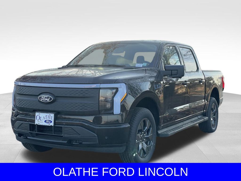 Black Metallic 2025 Ford F-150 Lightning Pickup Truck All-Wheel Drive Automatic