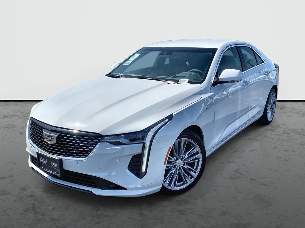 Summit White 2026 Cadillac CT4 Premium Luxury RWD Sedan Rear-Wheel Drive 8-Speed Automatic