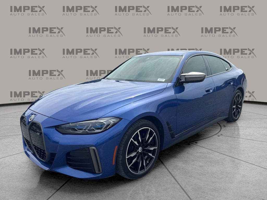 Portimao Blue Metallic 2023 BMW i4 Sedan All-Wheel Drive Automatic