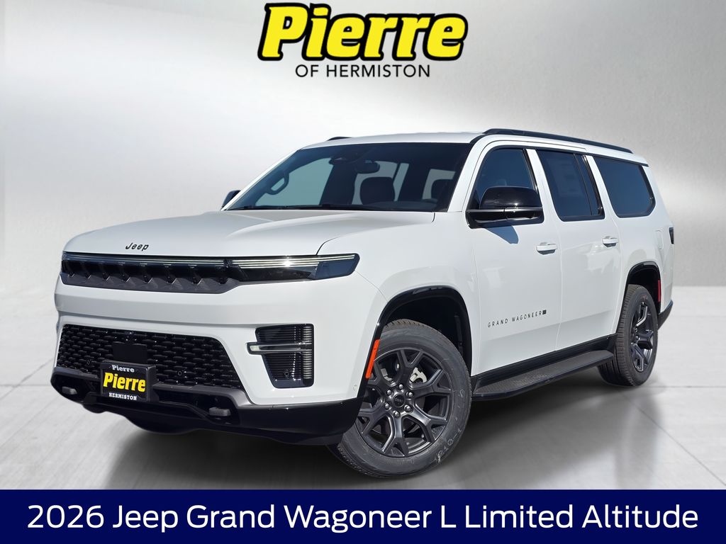 Bright White Clearcoat 2026 Jeep Grand Wagoneer L Limited Altitude 4WD SUV / Crossover Four-Wheel Drive 8-Speed Automatic