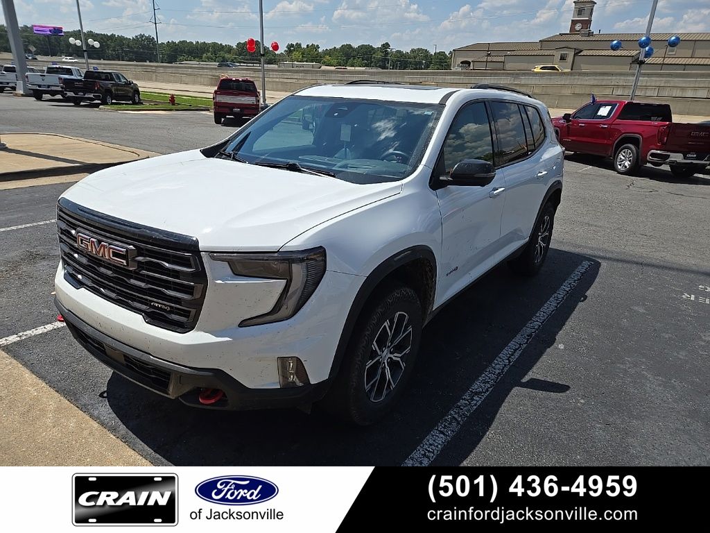 Summit White 2025 GMC Acadia SUV / Crossover Four-Wheel Drive 8-Speed Automatic