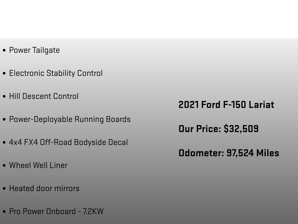 2021 Ford F-150 Lariat Gray at Phil Fitts Ford