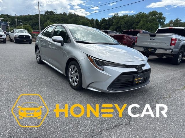 Classic Silver Metallic 2024 Toyota Corolla LE FWD Sedan Front-Wheel Drive Continuously Variable Transmission