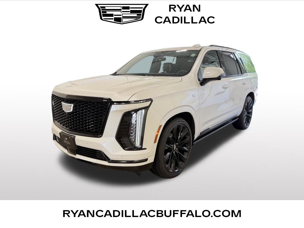 Crystal White Tricoat 2025 Cadillac Escalade SUV / Crossover Four-Wheel Drive Automatic