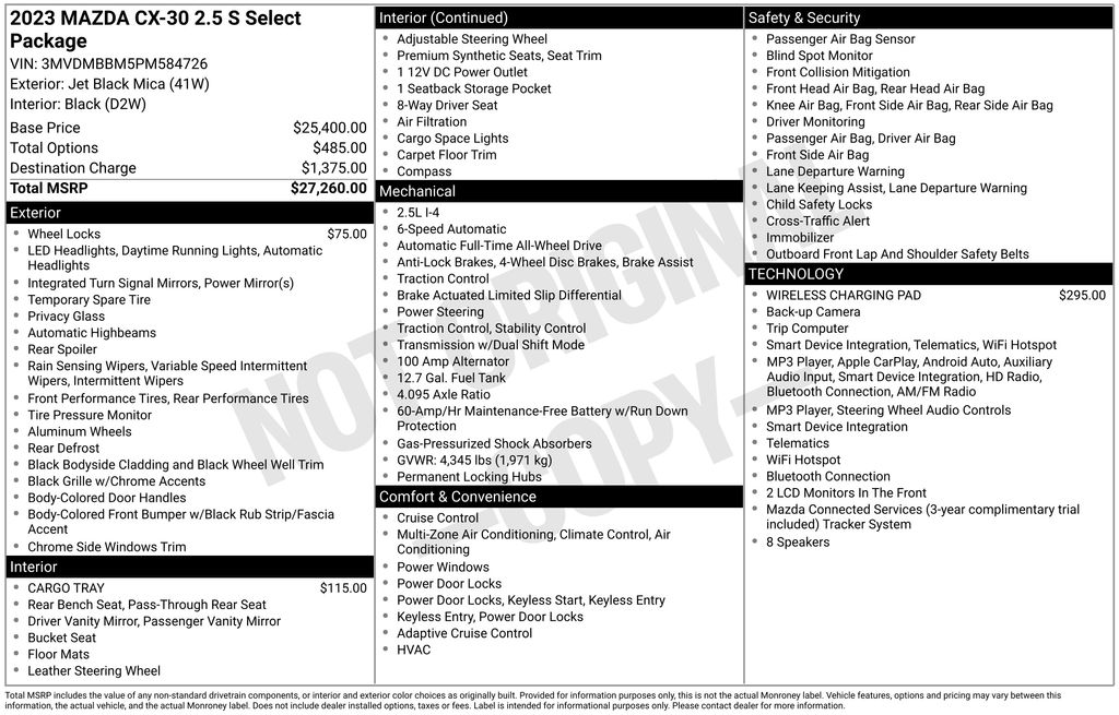 2023 Mazda CX-30 2.5 S Select