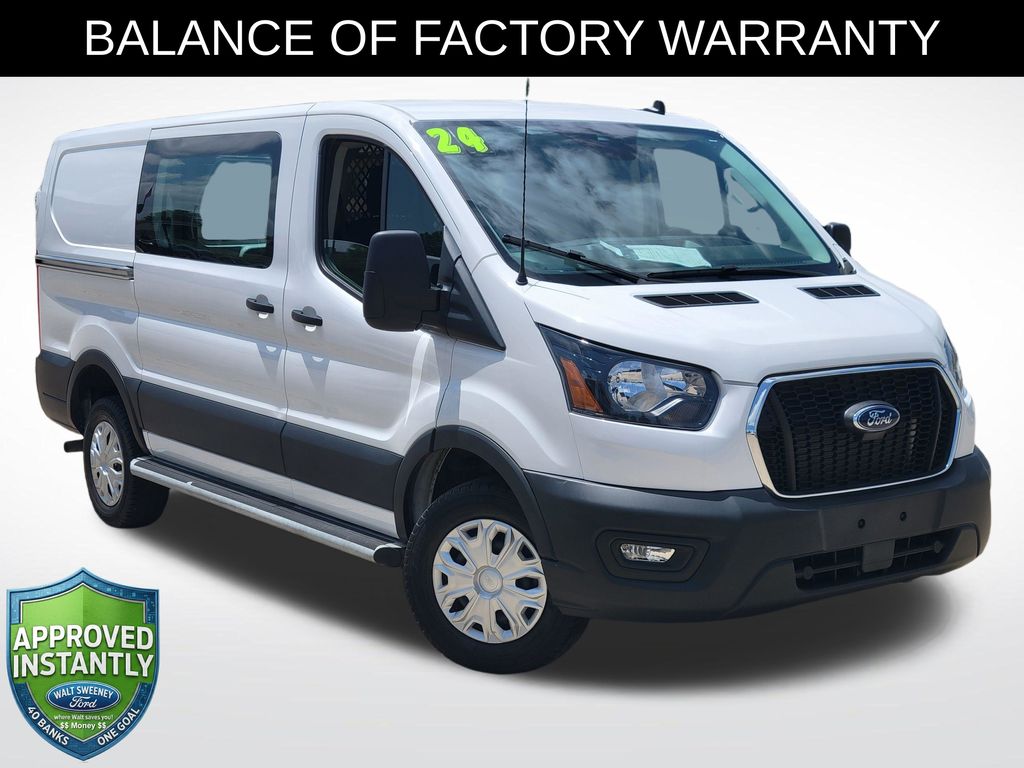 Oxford White 2024 Ford Transit Cargo Van Rear-Wheel Drive 