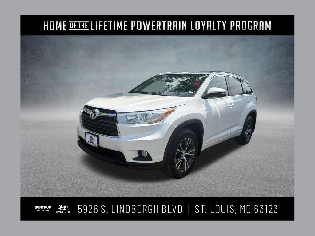 White (Blizzard Pearl) 2016 Toyota Highlander XLE AWD SUV / Crossover All-Wheel Drive 6-Speed Automatic Overdrive