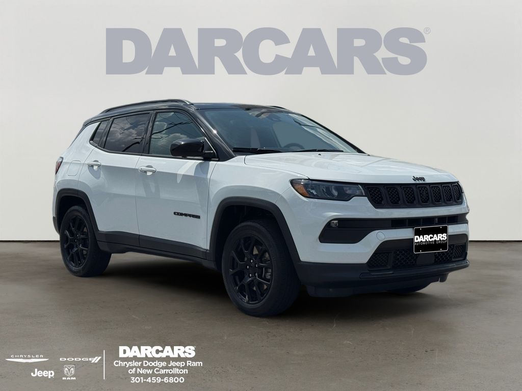 Bright White Clearcoat 2023 Jeep Compass SUV / Crossover Four-Wheel Drive 8-Speed Automatic