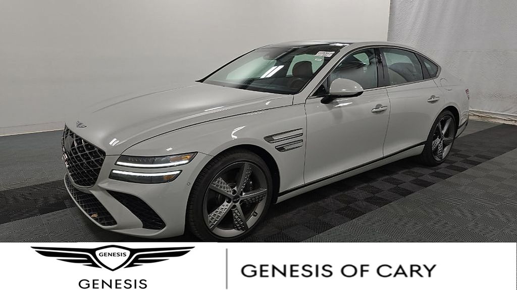 Vatna Gray 2025 Genesis G80 3.5T Sport Prestige AWD Sedan All-Wheel Drive 8-Speed Automatic