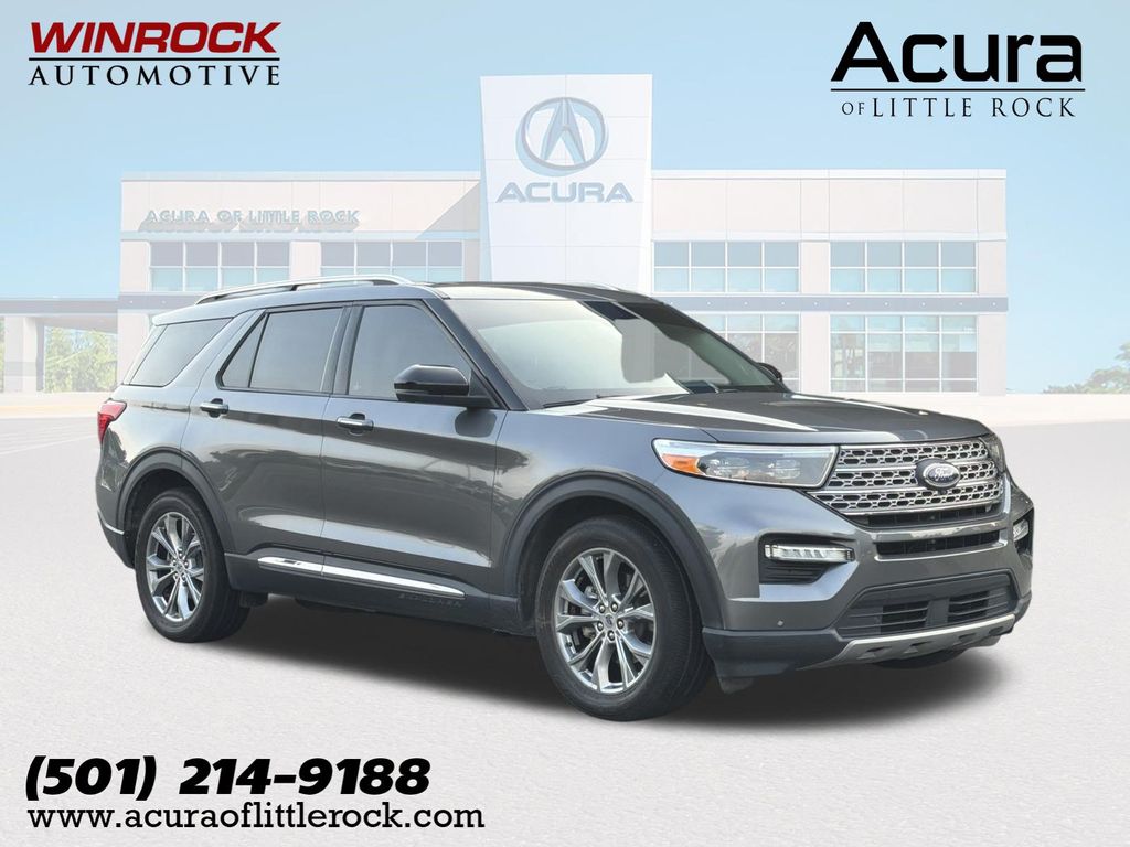 Carbonized Gray Metallic 2022 Ford Explorer SUV / Crossover Rear-Wheel Drive Automatic