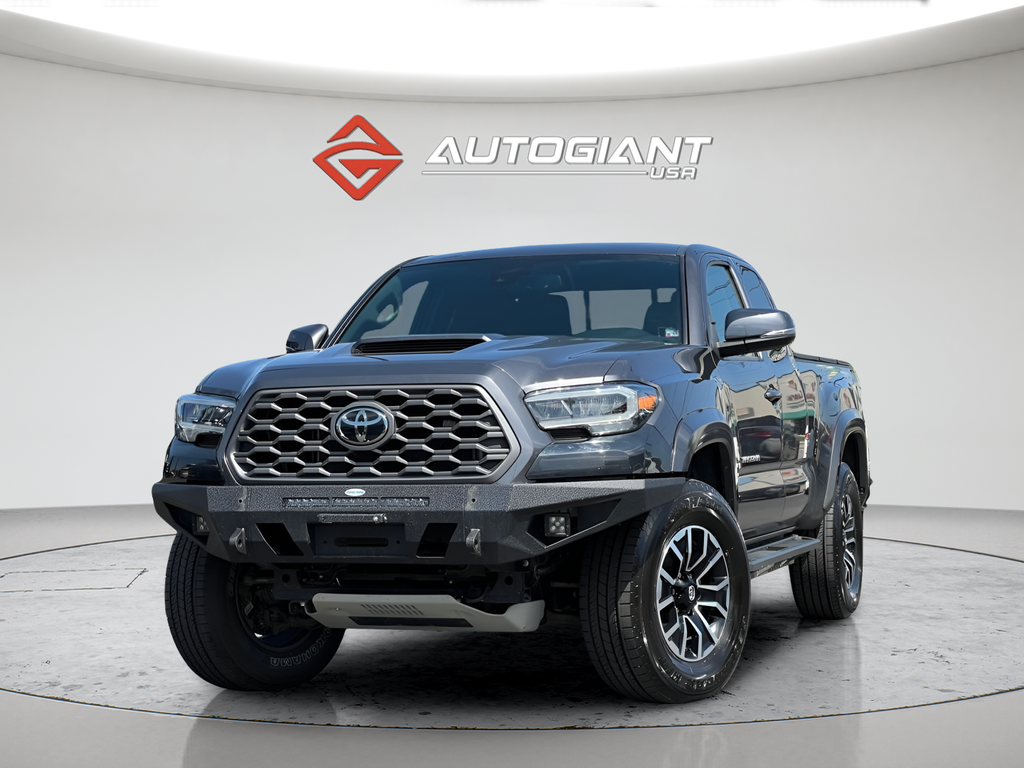 Magnetic Gray Metallic 2022 Toyota Tacoma TRD Sport Access Cab 4WD Pickup Truck Four-Wheel Drive 6-Speed Manual