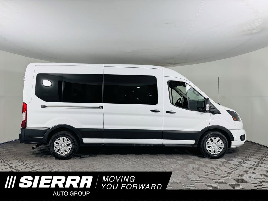 Oxford White 2026 Ford Transit Passenger 350 XLT Medium Roof LB RWD Van Rear-Wheel Drive