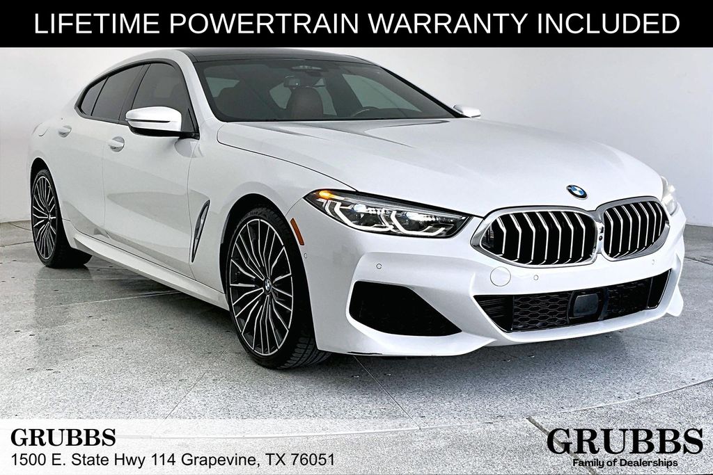 Mineral White Metallic 2022 BMW 8 Series 840i Gran Coupe RWD Coupe Rear-Wheel Drive 8-Speed Automatic