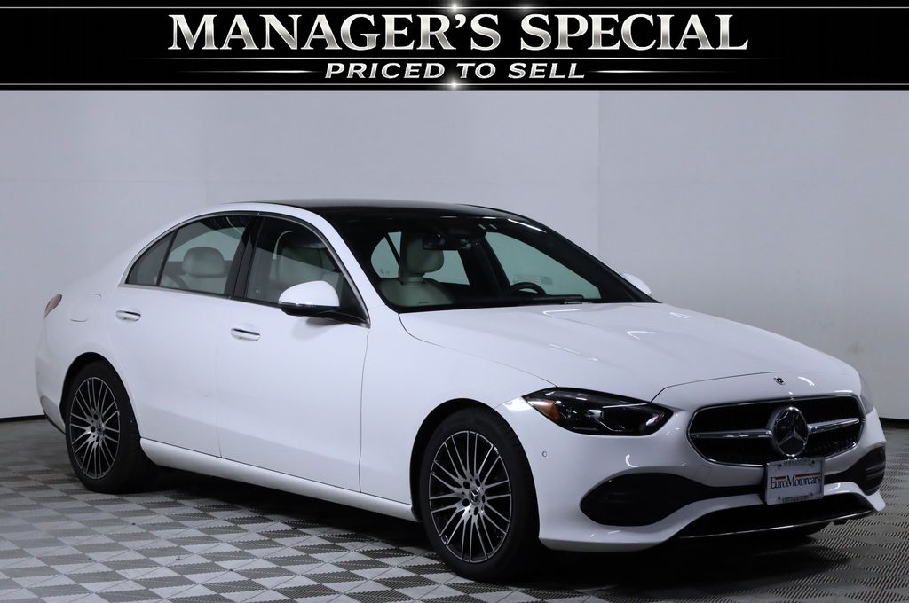 Polar White 2026 Mercedes-Benz C-Class Sedan All-Wheel Drive 9-Speed Automatic