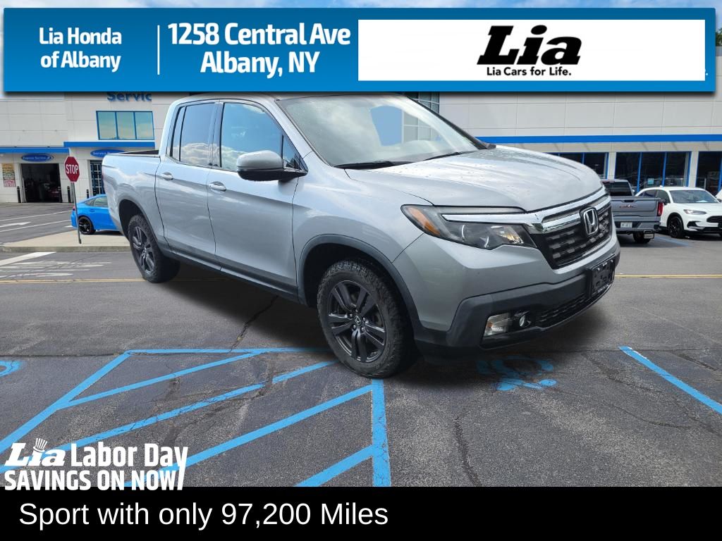 Lunar Silver Metallic 2019 Honda Ridgeline Pickup Truck All-Wheel Drive 6-Speed Automatic