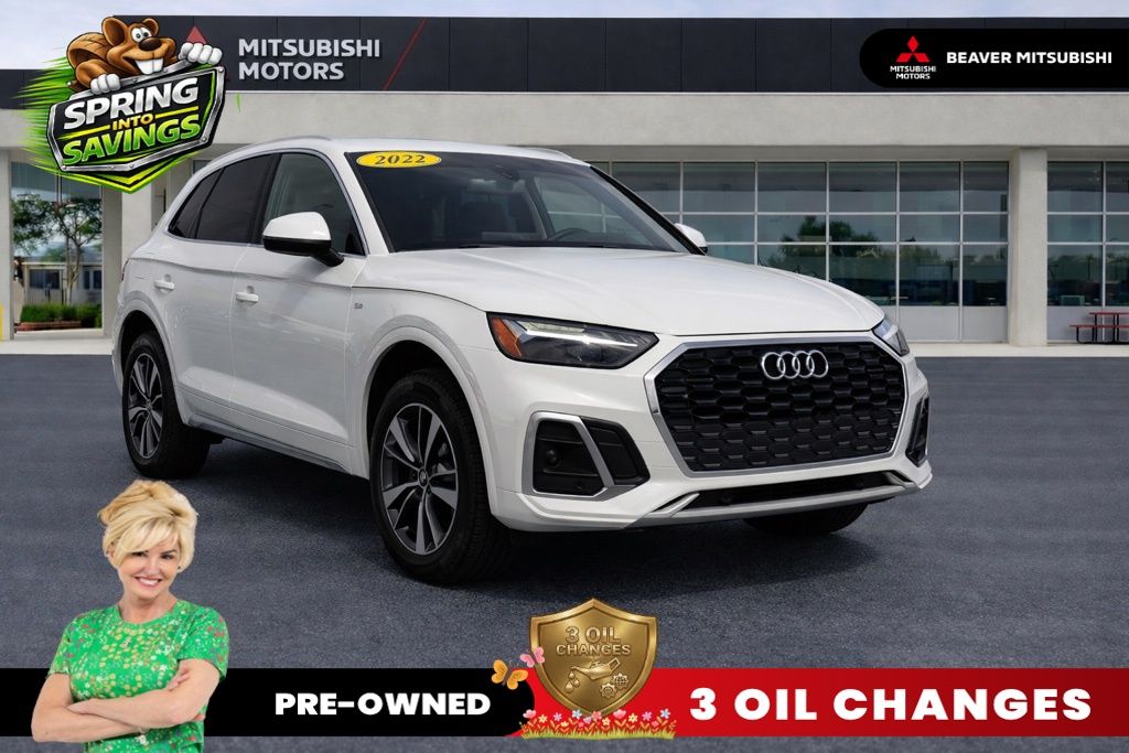 Glacier White Metallic 2022 Audi Q5 Sportback quattro Premium S Line 45 TFSI AWD Sedan All-Wheel Drive 7-Speed Automatic